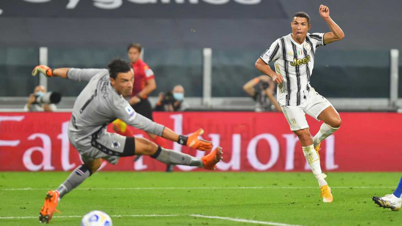 Ronaldo goal Sampdoria
