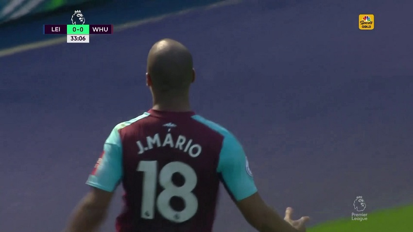 João Mario goal Leicester