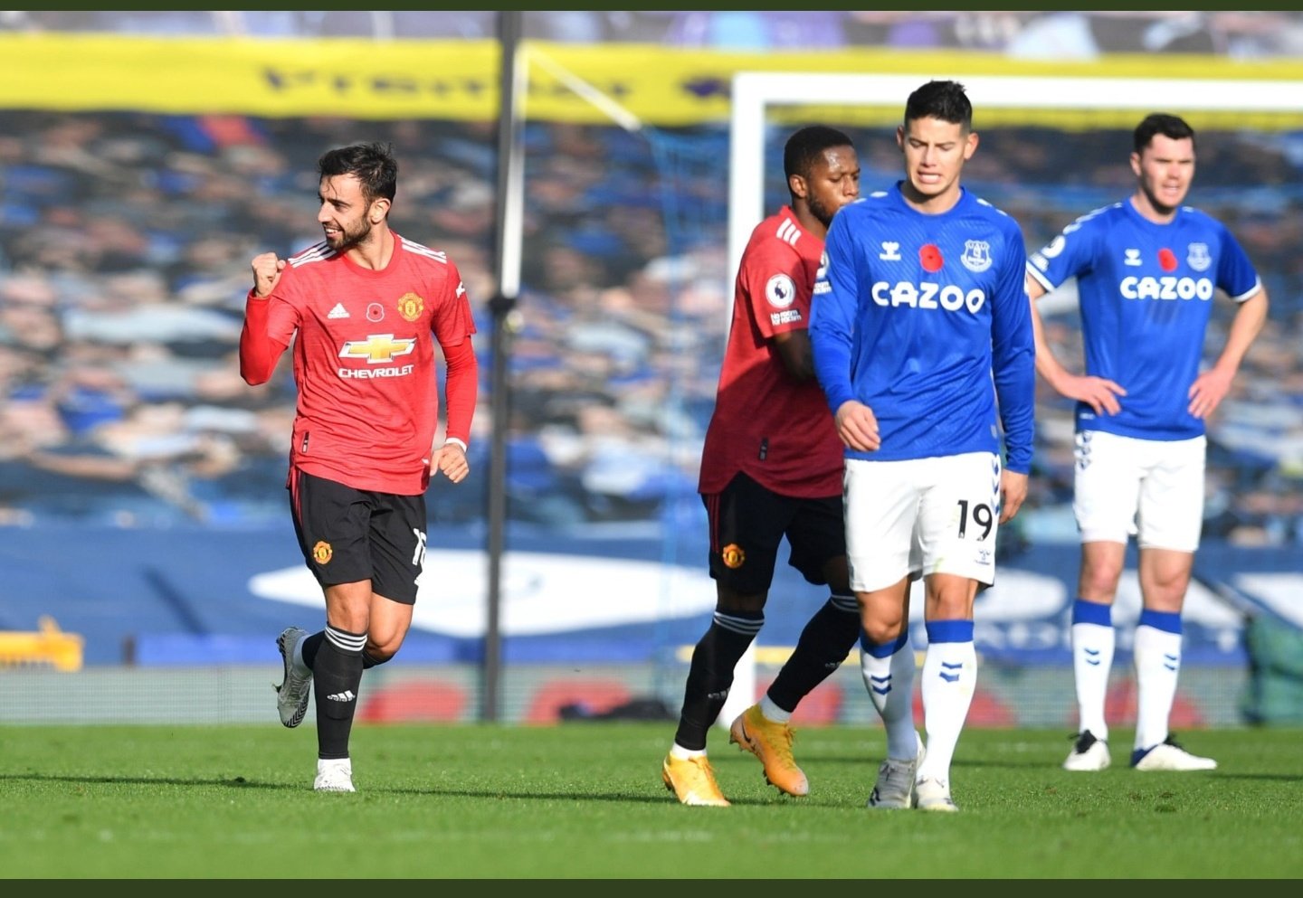 Bruno Fernandes vs Everton