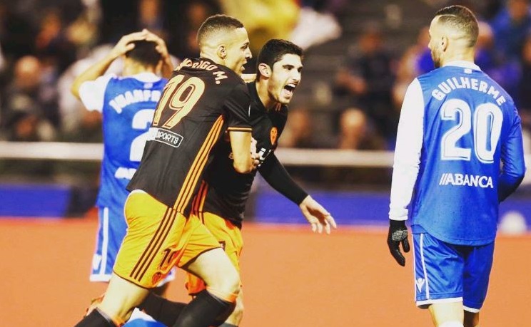 Guedes marque contre le Deportivo