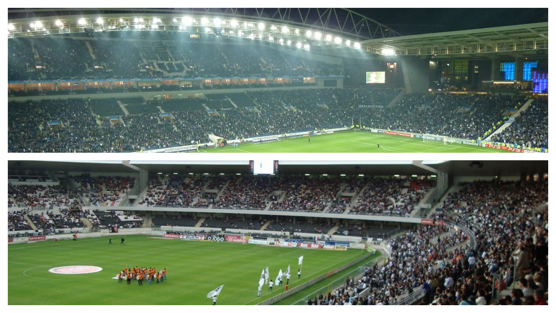 Stade du Dragon et Dom Afonso Henriques