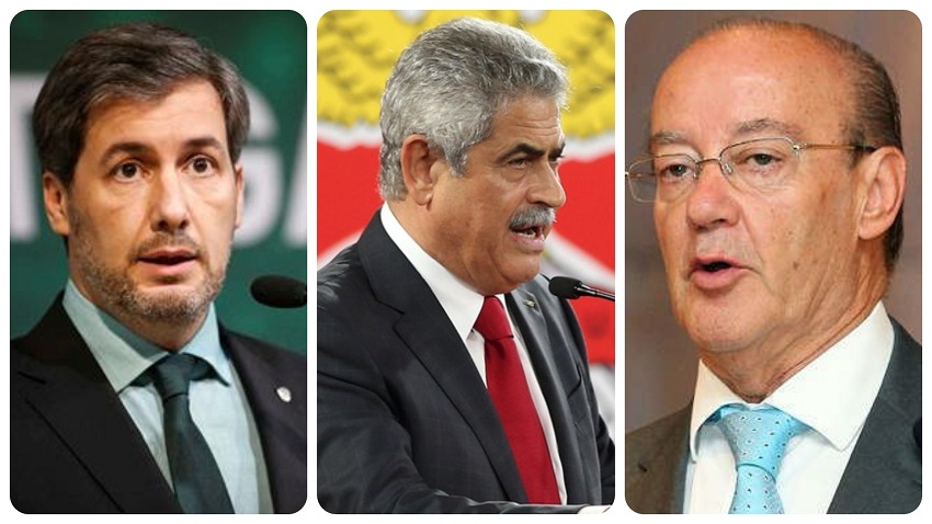 Bruno de Carvalho, Luis Filipe Vieira et Pinto da Costa