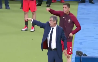 Ronaldo et Fernando Santos