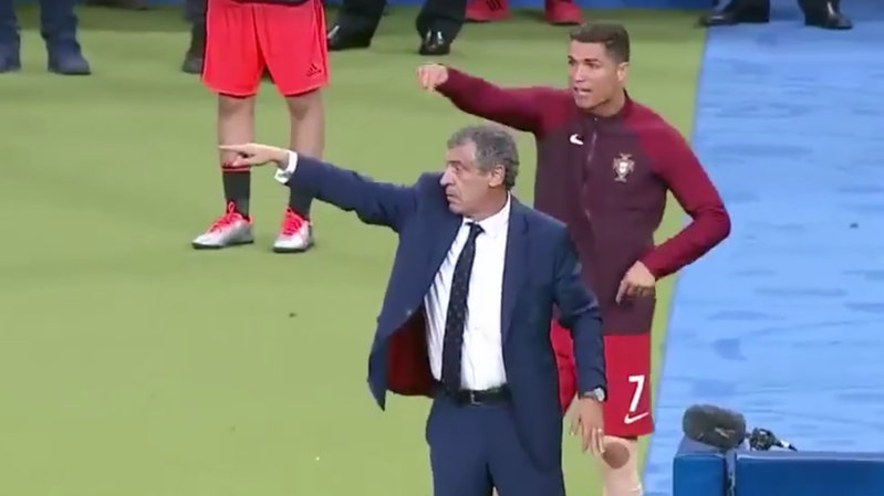 Ronaldo et Fernando Santos