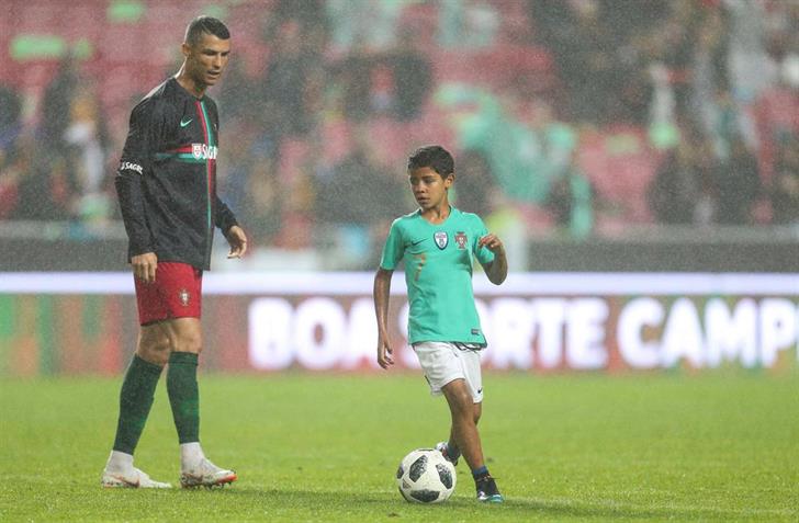 Cristiano Ronaldo et Cristianinho junior