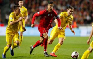 Cristiano Ronaldo face à l'Ukraine