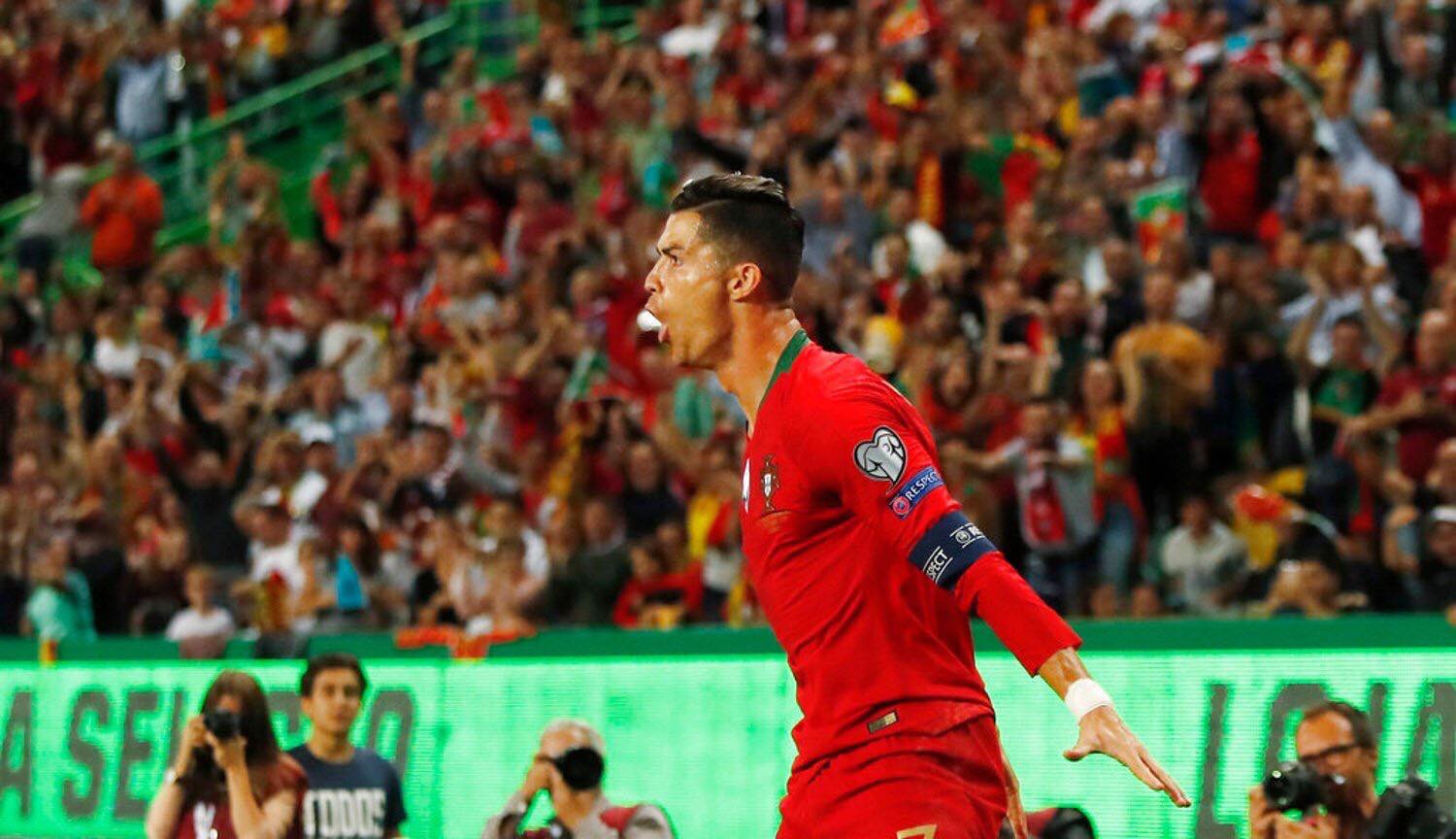 Cristiano Ronaldo goal Luxembourg