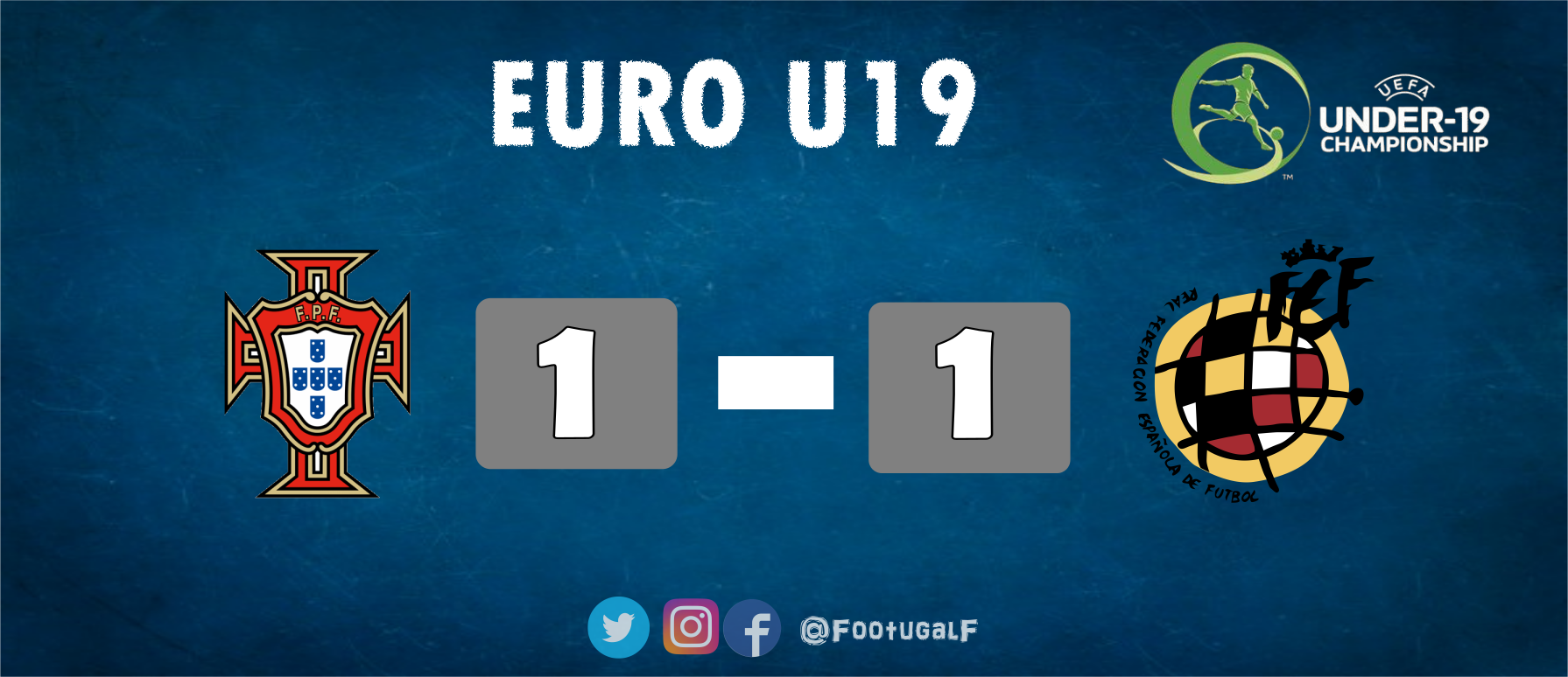 Portugal 1-1 Espagne U19
