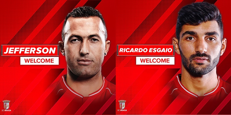 Esgaio et Jefferson rejoignent le SC Braga